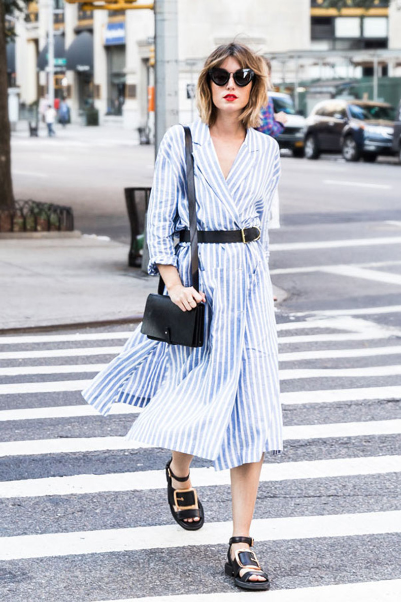 15-Street-Style-Looks-That-Will-Urge-You-to-Wear-a-Shirtdress-4