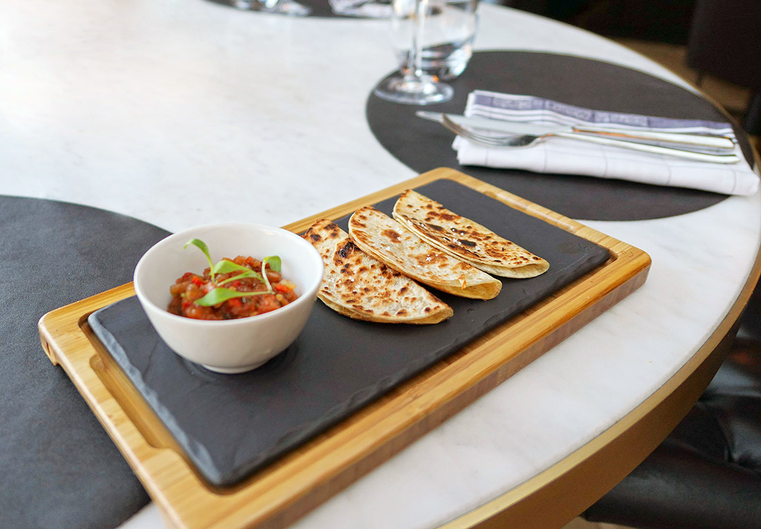 3 Kobe & Black Angus quesadillas, manchego & jalape§os