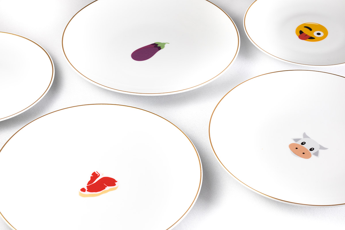 Emoji plates 1 - Adrien Daste