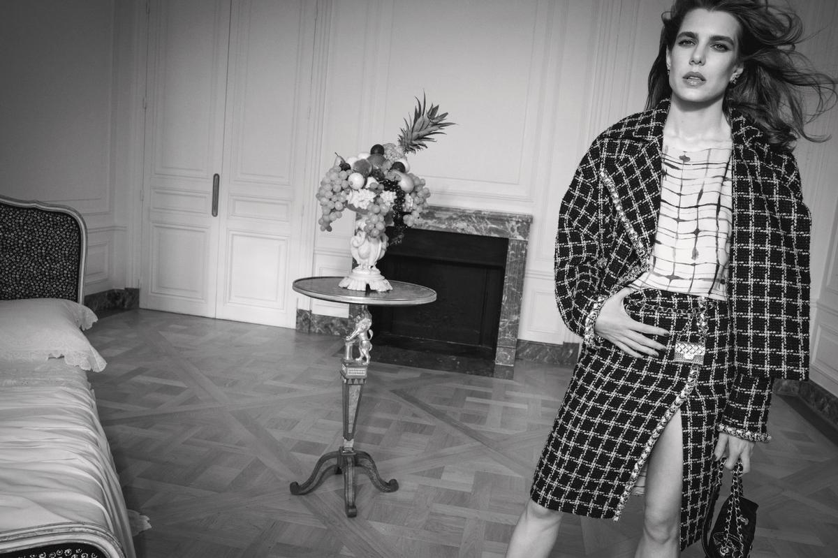 Charlotte Casiraghi in Chanel's spring 2021 advertising campaign.
