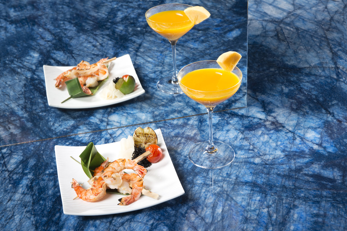 Shrimp Kushiyaki&Lotus Martini2