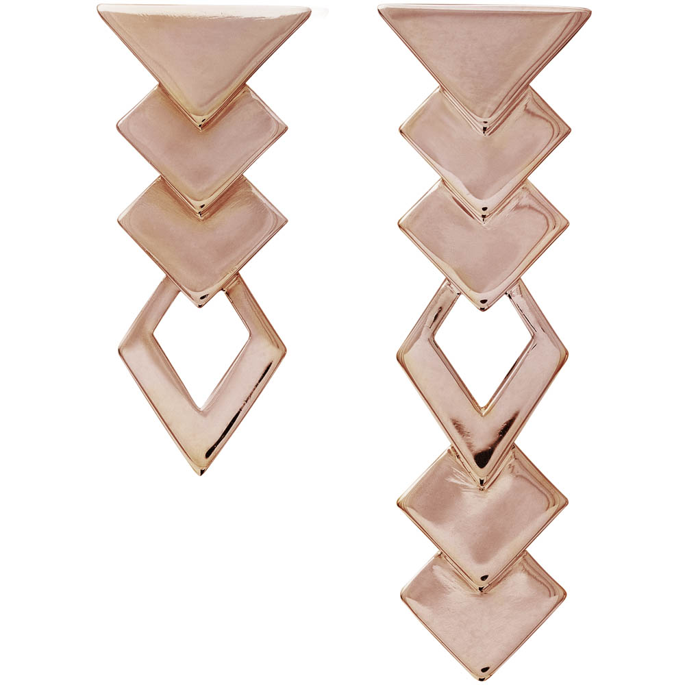 MOTIF collection_Edgy Earrings_Rose Gold 9k_GP402568