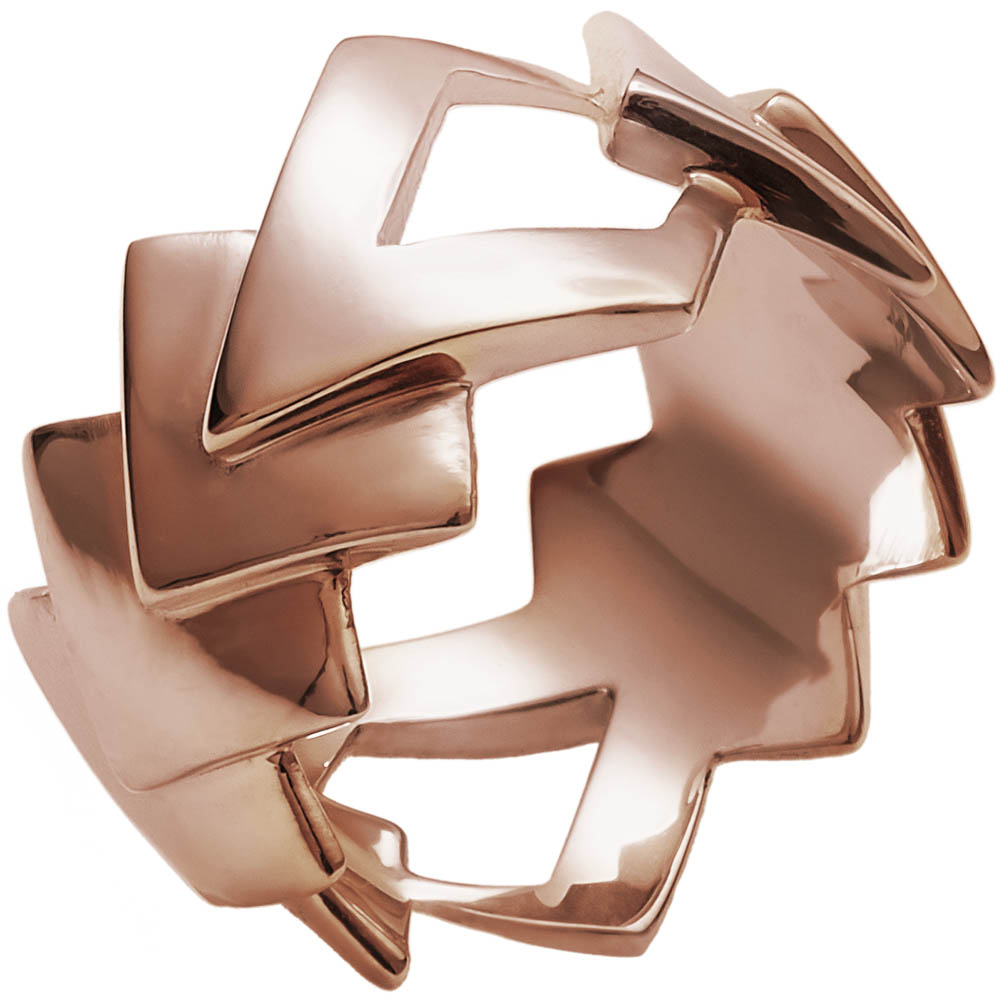 MOTIF collection_Edgy Ring_Pink Gold 9k_GP402191