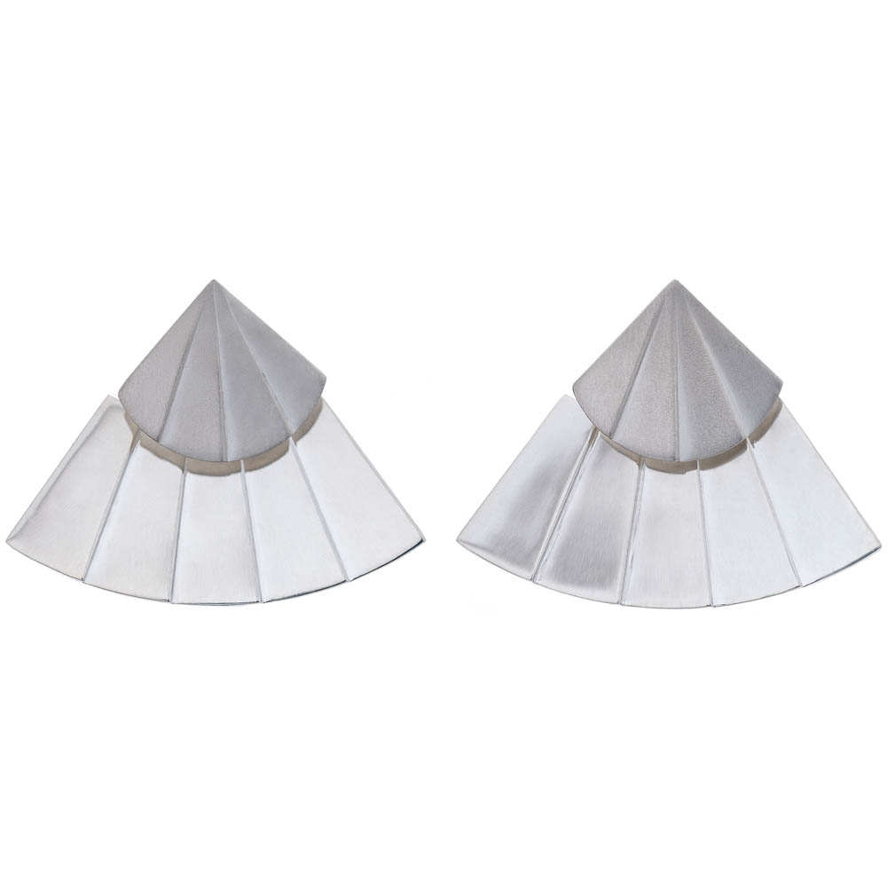 MOTIF collection_Ventaglio Earrings_Silver Matte 925_GP402600