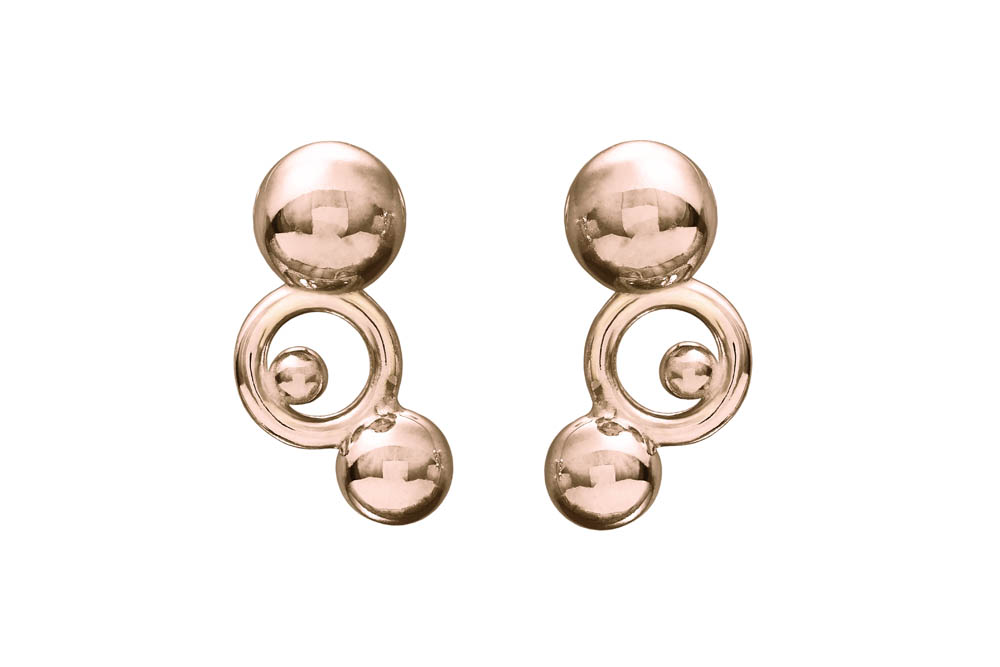 SPHERE collection_RAINDROPS Earrings_Rose Gold 9k_GP402571