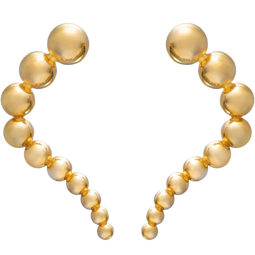 SPHERE collection_WAVES Earrings_Gold 14k_GP402552