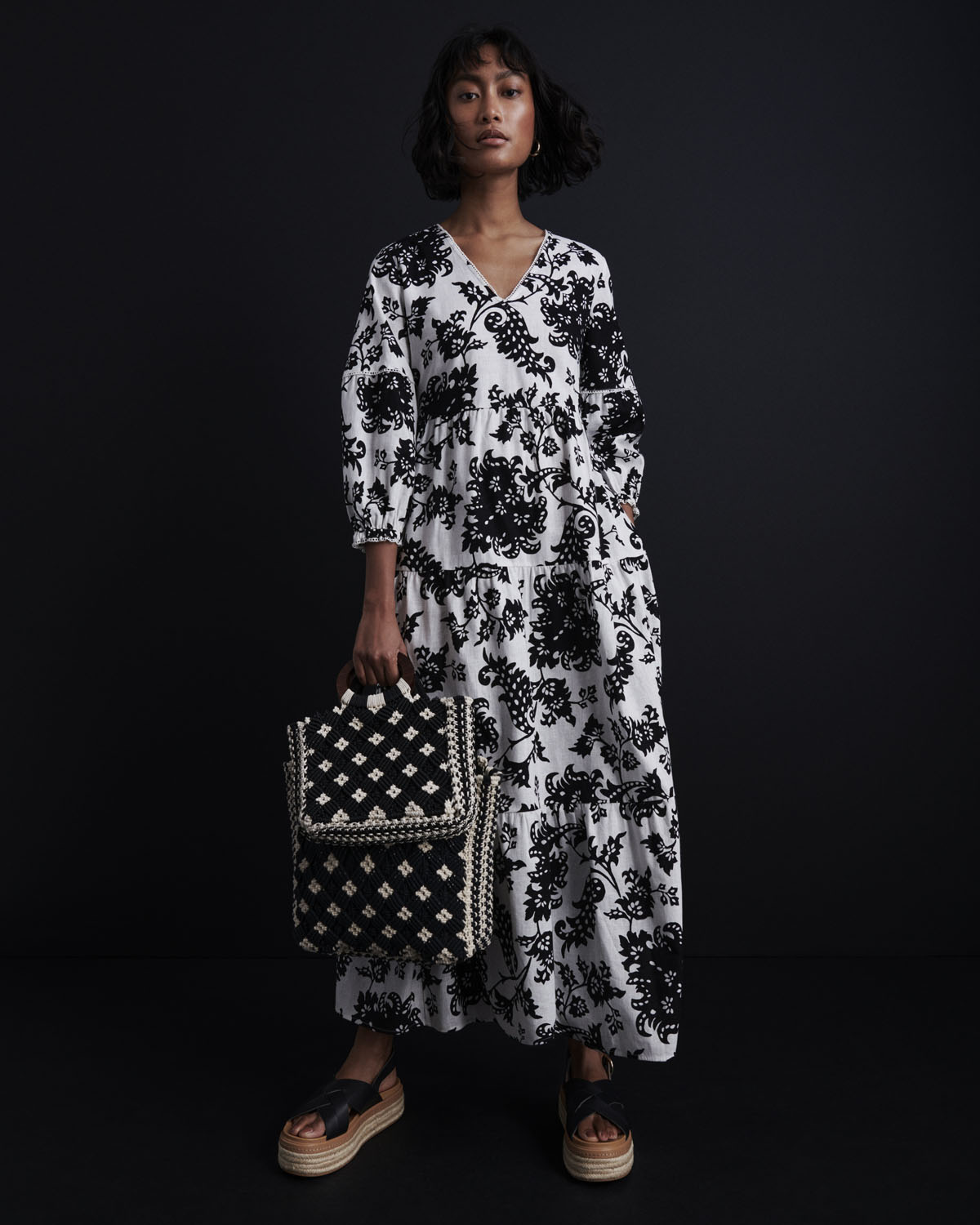 Per Una Dress £59 T533067U April Per Una Bag Small £59 T019804E Large £69 T019803E May Per Una Sandals £59 T028998 March